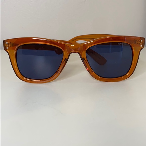 KOMONO sunglasses 🕶 New Allen Tangerine Orange Blue wayfarer - Picture 5 of 13